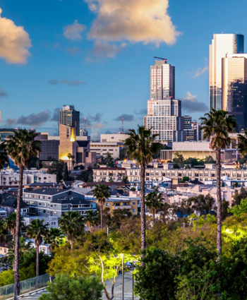 California Los Angeles Skyline 1920X650